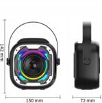  Vezeték Nélküli Karaoke Szett Bluetooth Hangszóró 2 Mikrofon Ajándékba (NieYuanGuang)