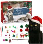  Adventi naptár macskáknak macska játékokkal Visszaszámlálás karácsonyi kiegészítők (kalendarze adwentowe dla kota)