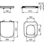 Ideal Standard I. Life S T473601 WC-ülőke fehér (T473601)