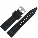  Szíj SSN-571 Bőr (H614) szürke, kék p. matt kl (Pasek SSN-571 - Skóra (H614) szary z nie)