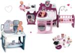 Smoby Set căsuță pentru păpușă Violette Baby Nurse Large Doll's Play Center Smoby și măsuță medicală cu sunete și lumini și păpușă care face pipi (SM220349-32) Papusa