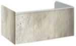 Hatria Grandangolo 100 Masca lavoar baie suspendata 97x49xH36 cm, gri deschis (cement) (y2aecc)