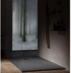 Hatria Cadita dus dreptunghiulara ceramica Hatria Petra H3 Ardesia 140x70 cm, cu sifon inclus si capac gri - forma si dimensiuni ajustabile! gri (cement) (pa14007000710)