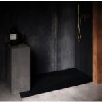 Hatria Cadita dus dreptunghiulara ceramica Hatria Petra H3 Ardesia 140x80 cm, cu sifon inclus si capac negru - forma si dimensiuni ajustabile! negru (PA14008000210)