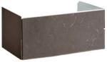 Hatria Grandangolo 75 Masca lavoar baie suspendata 72x49xH36 cm, gri inchis (tortora) (y2ahtt)