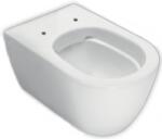 Hatria Vas WC suspendat Hatria Fusion Compact Alchemy Rimless 35x48 cm evacuare orizontala, alb mat (A0Y1XQ25)