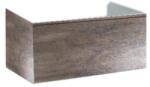 Hatria Grandangolo 75 Masca lavoar baie suspendata 72x49xH36 cm, maro/gri (rust) (y2ahrr)