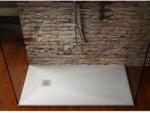 Hatria Cadita dus dreptunghiulara ceramica Hatria Petra H3 Ardesia 120x80 cm, cu sifon inclus si capac alb - forma si dimensiuni ajustabile! alb (pa12008000110)