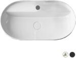 Hatria Lavoar baie pe blat, negru mat, oval Hatria Happy Hour Slim 21: 00 Alchemy 75x38 cm (a0y8ap02)