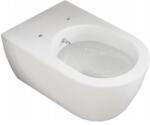 Hatria Vas WC cu bideu suspendat Hatria Fusion Compact Rimless 36x49 cm evacuare orizontala (VBY1XQ01)