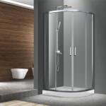 Fluminia Cabina dus semirotunda cu usa glisanta Fluminia Meda 90x90xH200 cm (s02qr01-90)