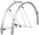 SKS Bluemels Basic 28-29-es műanyag sárvédő szett, 35 mm, V-pálcás, ezüst