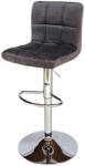 Bogdan Furniture Am Бар стол Калипсо-12 кадифе- тъмно сив
