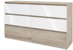 Bogdan Furniture I Скрин Mod 3076, Сонама Арвен/Бал гланц