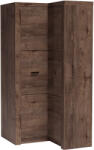 Bogdan Furniture Europe Ъглов гардероб Indianapolis I-14, тъмна пепел - bogdanmebel