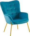 Bogdan Furniture Europe Фотьойл edo синьо/златно
