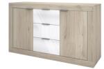 Bogdan Furniture I Скрин Mod 3075, Сонама арвен/Бал гланц