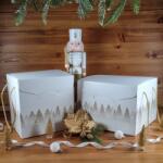  Krém fenyőfás doboz - 21 x 21 x 21 cm