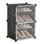 ecarla Fekete, 4-szintes cipőrendező (CB17WZ6)