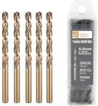 Smart Quality Burghiu pentru metal Smart Quality, HSS-Co5 DIN338, 12mm, 5 bucati (SQ-005-12) - bricolaj-mag Burghiu