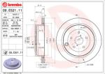 BREMBO Disc frana BREMBO PRIME LINE - UV Coated 09. E521.11 (09.E521.11)