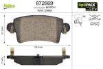VALEO set placute frana, frana disc VALEO OPTIPACK for LCV 872669 (872669)