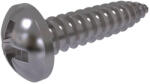  LEMEZCSAVAR INOX DIN7981 4, 8*38 D-fejű rozsdamentes A2 (500 db/dob) (56332)