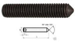  HERNYÓCSAVAR DIN914 45H natúr M M 6x20 mm hernyócsavar kúpos véggel (500db/dob) (62288)