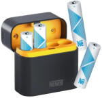 Newell négycsatornás töltő + 4 db Li-ion AA akkumulátor (2200 mAh) (NL4615)
