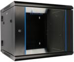 Extralink Rack szekrény, Extralink, 6U, Falra szerelhető, Fekete (EX.12929)