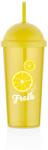 Qlux IRIS L-00885 Fresh Lemon pohár szívószállal 700ml (L-00885)