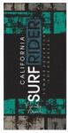 Welora Strandtörölköző, "California Surf Rider" felirattal, 150x75cm, fekete (JM1235676)