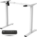 FlexiSpot EF1 Elektromos Íróasztal Láb, Fehér, egymotoros, 70-120 cm Állítható, 70 kg Teherbírás, Memóriagombokkal (EF1W)