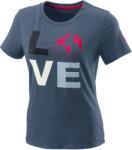 Wilson Love Earth Tech Tee W China Blue Női póló M