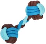 SPRINGOS pamut kötél kutyajáték, 17cm, kék-barna (PA0282)