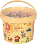 Hama Galeata cu 10000 margele de calcat Hama midi mix de 6 culori de toamna (mix-58) (Ha180-58)