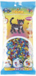 Hama Margele de calcat HAMA MIDI mix 6 culori transparente cu sclipici (Ha205-54)