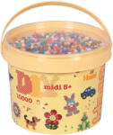 Hama Galeata cu 10000 margele de calcat Hama midi mix de 10 culori uzuale (mix-00) (Ha180-00)