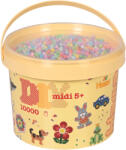 Hama Galeata cu 10000 margele de calcat Hama midi mix de 10 culori pastel (mix-50) (Ha180-50)