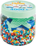 Hama Set de 4000 margele de calcat Hama midi si 3 plansete in borcan (Ha2053)