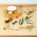 Commotion Set 10 de instrumente muzicale de joaca de percutie in sacosa transparenta (CD85101) Instrument muzical de jucarie