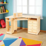 Etsberger Vanessa fenyő sarok íróasztal kicsi (balos) - pepita