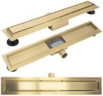 Rea Neox rozsdamentes acél zuhanyfolyóka 50 cm, szálcsiszolt arany REA-G4891 (REA-G4891)