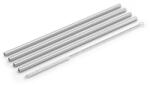 Zack Сламка за пиене ПИКАРА 20 см, комплект от 4 бр. , сребърен, неръждаема стомана, Zack (ZACK20183)