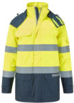  Bizflame Rain + Hi-Vis Multi-Norm Contrast FR téli kabát PW_FR617YNRXL Sárga/Navy - XL méret