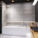 Radaway Paravan de cada Radaway Modo New PNJ II crom lucios-transparent 50x150 cm sticla 8 mm (10006050-01-01)