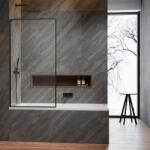 Radaway Paravan de cada Radaway Modo F SL PNJ II GunMetal periat-transparent 60x150 cm sticla 8 mm stanga (10406060-92-01L)