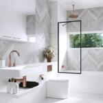 Radaway Paravan de cada Radaway Modo New PNJ II Frame negru mat-transparent 70x150 cm sticla 8 mm (10006070-54-56)