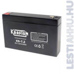  Krafton Szünetmentes akkumulátor 6V 7.2Ah (K6-72)