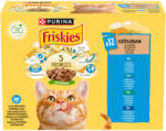 Friskies állateledel macskáknak lazaccal, tonhallal, szardíniával és tőkehallal 12x85 g - 1020 g